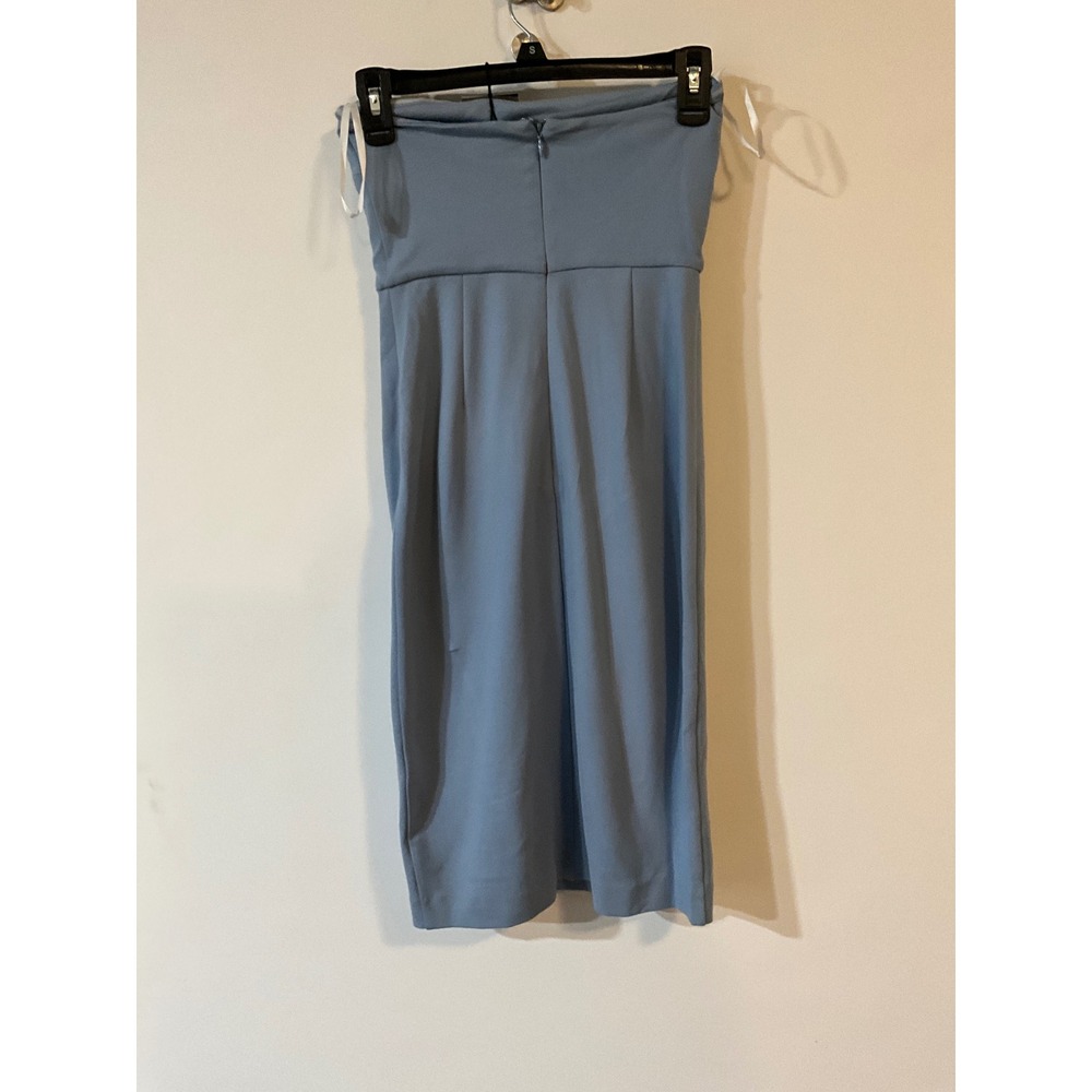 NBD Womens Strapless Bodycon Midi Dress Dusty Blue Size‎ S New With Tags